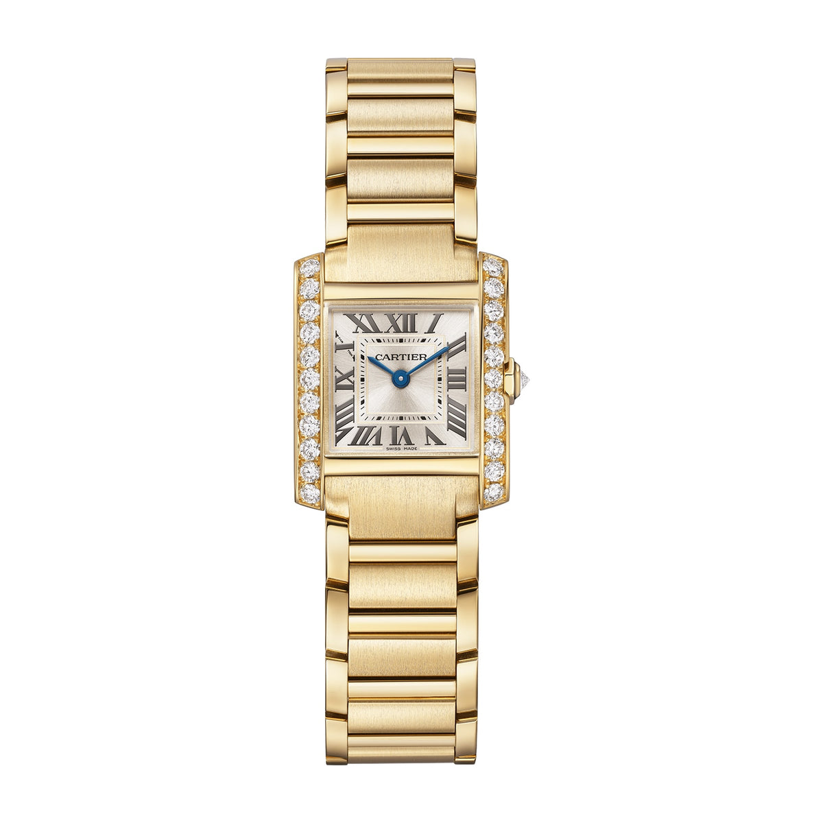 Tank Française Small Model | 21mm, 18K Yellow Gold, White Dial - image 1