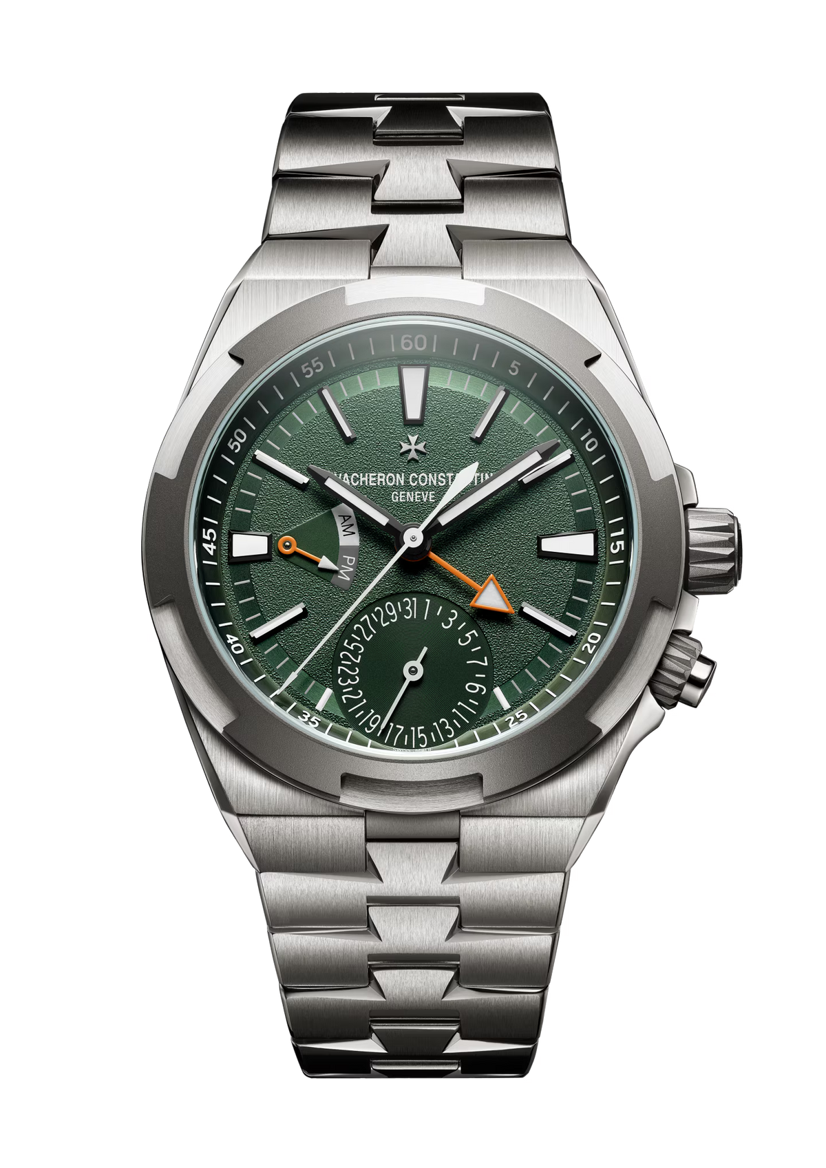 Overseas Dual Time Cardinal Points West | 41mm, Titanium, Fabric, Green Jade Dial - image 1